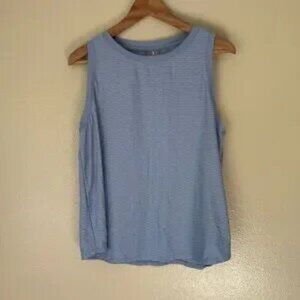 Calia by Carrie Underwood Lavender/ light blue boxy, sporty tank top, size Small